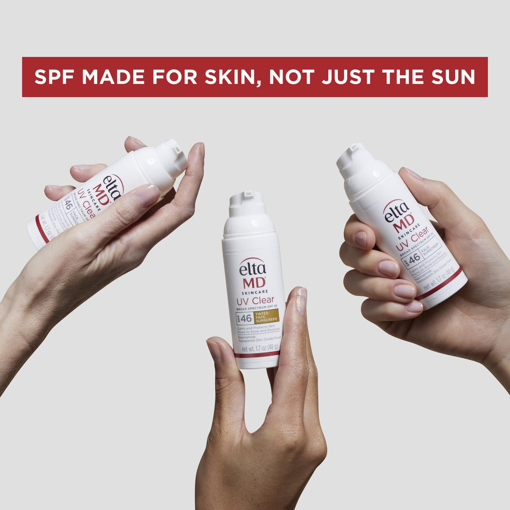 EltaMD UV Sheer Face and Body Sunscreen SPF 50+,Oil Free,No White Cast Sunscreen for Face and Body,Zinc Oxide Formula,3.0 oz Tube,(Pack of 2)