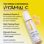 Buy now DERMA E Vitamin C Concentrated Serum, 2 Oz, with Hyaluronic Acid, Vitamin E & Aloe, All Natural, Antioxidant-Rich Concentrated Formula, Hydrating & Brightening Vitamin C Face Serum at indiglob india