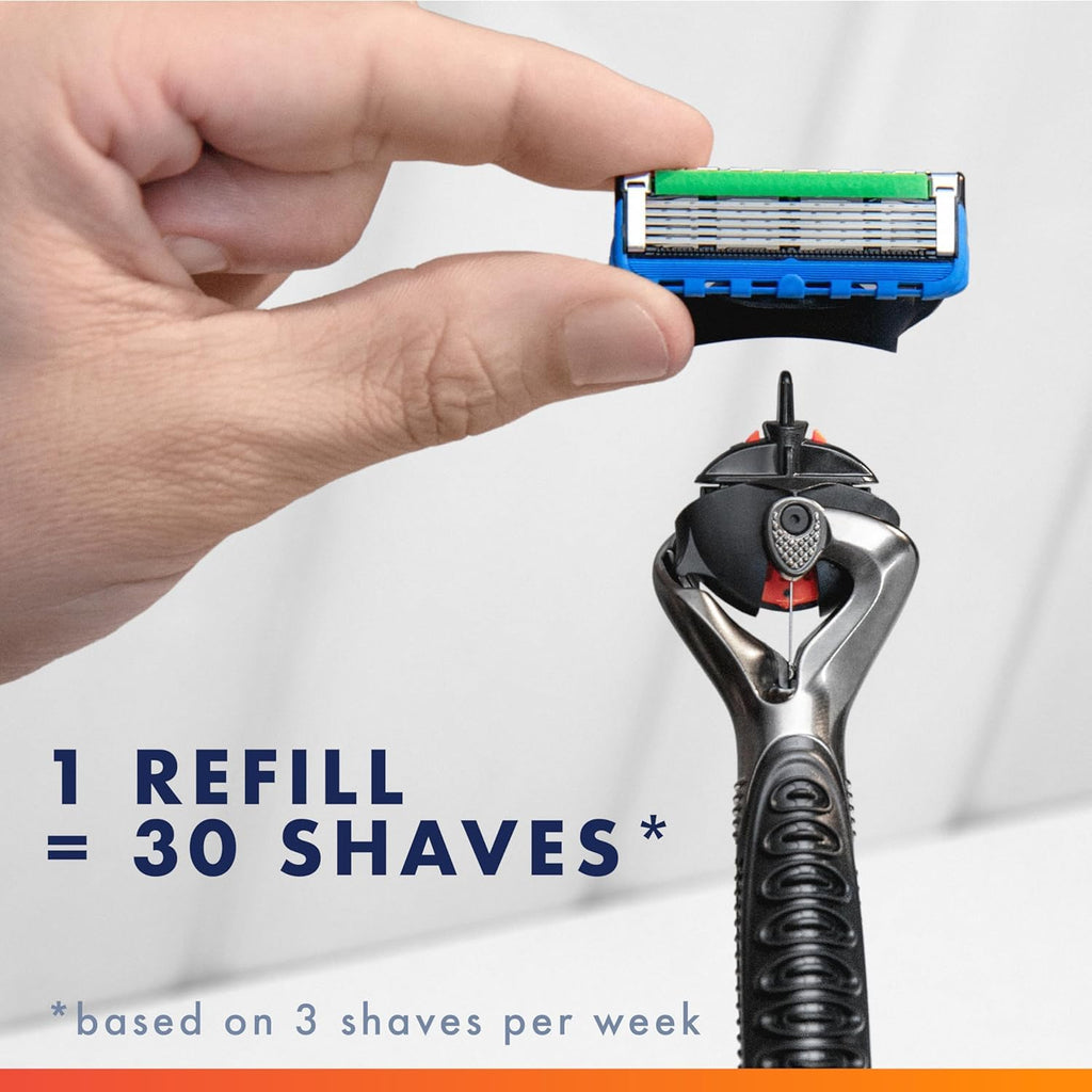 Buy now Gillette ProGlide Power Razor for Men, 1 Gillette Power Razor Handle + 1 Blade Refill at indiglob india