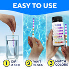 150 Pool Test Strips, Spa Test Strips for Hot Tub, 7 in 1 Water Kit