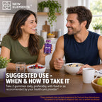 New Elements Iron Gummies 40mg with Vitamin C 100mg – Best Iron Supplement for Women, Men & Adults – Free Blood Builder for Anemia – Immune Support & Energy Booster | Fruit Pectin | Vegan | Non-GMO