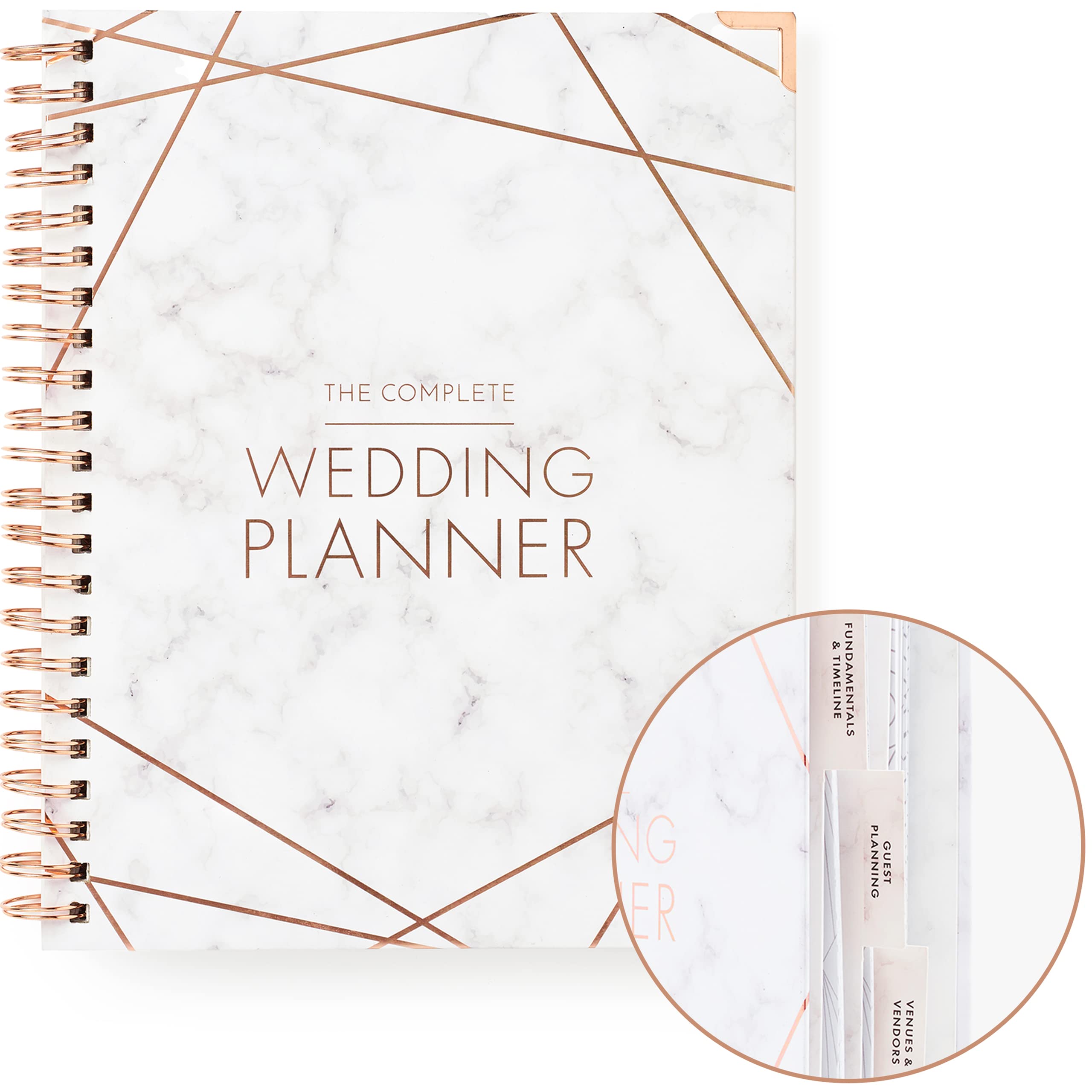Buy now Your Perfect Day Wedding Planner Book and Organizer - Wedding Planner Book - Bridal Planning Binder with Countdown Calendar - Bride Gifts - (FLORAL) Marbled at indiglob india