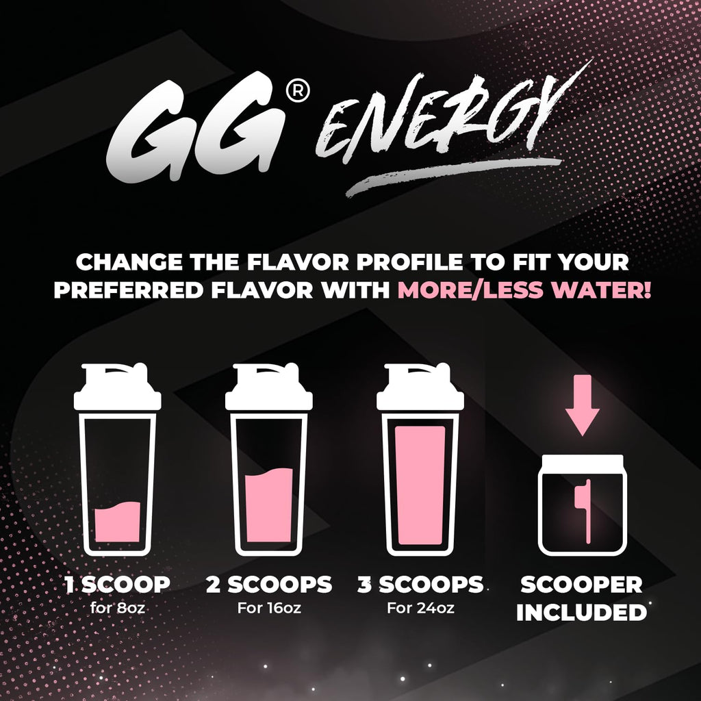Gamer Supps GG Energy - Sakura Splash by Silvervale (100 Servings) - Keto Friendly Gaming Energy and Nootropic Blend, Sugar Free + Organic Caffeine + Vitamins + Immune Support, Powder Drink