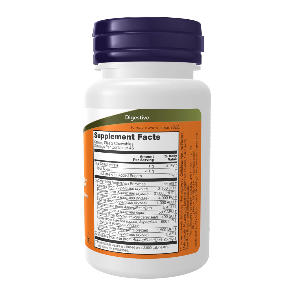 Buy now NOW Foods Supplements, ChewyZymes, Broad Spectrum Chewable Enzymes, Berry Flavor, 90 Chewables at indiglob india