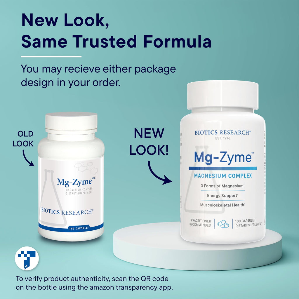 BIOTICS RESEARCH Mg-Zyme™ Triple Magnesium Complex 100 mg - 100 Capsules