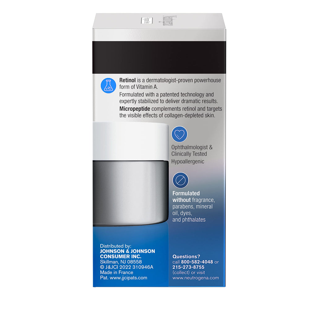 Buy now Neutrogena Rapid Wrinkle Repair Retinol Pro+ Anti-Wrinkle Eye Cream, Targeted Eye Cream for Wrinkles & Dark Circles, Formulated without Fragrance, Dyes, Phthalates, and Parabens, 0.5 oz at indiglob india
