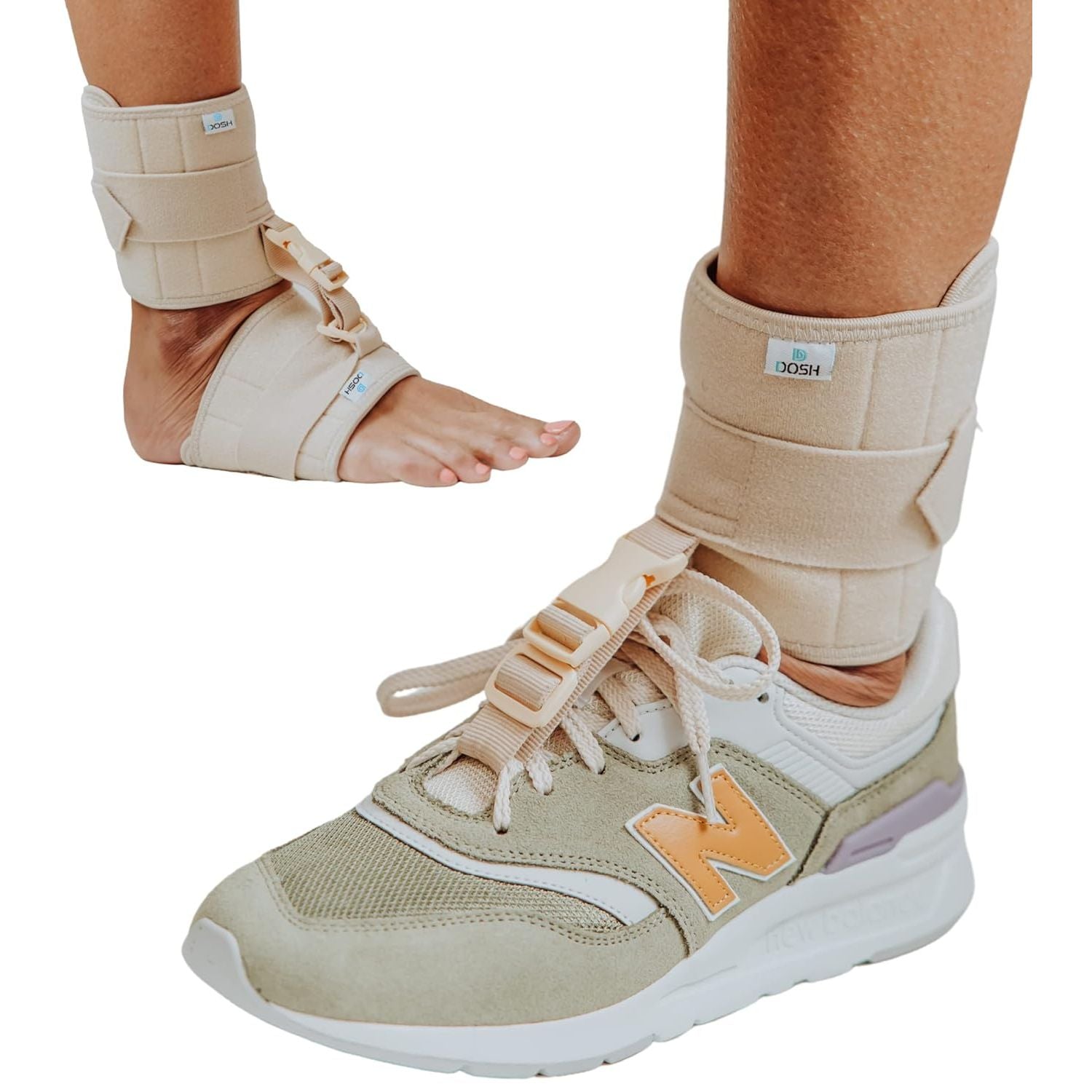Buy now AFO Foot Drop Brace - Drop Foot Brace for Walking - AFO - Unisex (Black) Beige at indiglob india
