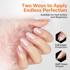 Discover the genuine Modelones Short Almond Nail Tips set, 360 pieces for nail art perfection. Ideal for artists and beginners.