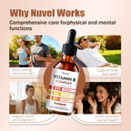 Nuvel Vitamin B Complex Drops with B12, B1, B6, Vitamin B Liquid Supplement
