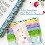 Index Tabs for The Bluebook 22nd Edition, Complete Book Tabs Set (Book not Included), 90 Color-Coded Tabs for Every Section, Laminated & Waterproof & Repositionable