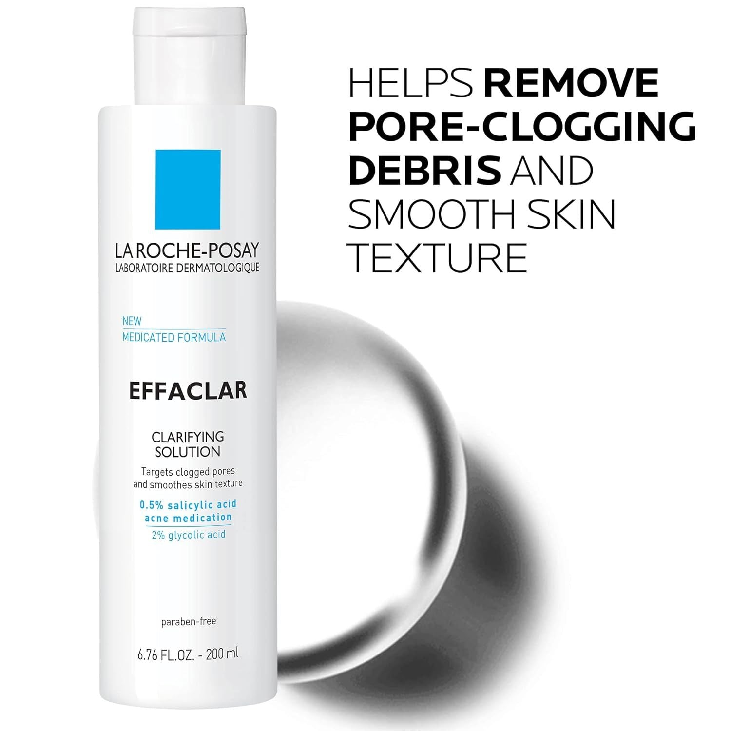 Buy now La Roche-Posay Effaclar Clarifying Solution Acne Toner with Salicylic Acid and Glycolic Acid, Pore Refining Oily Skin Toner, Gentle Exfoliant to Unclog Pores and Remove Dead Skin Cells at indiglob india