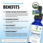 Dr. Green Mom Organic VaxClear with Metal Mend, Herbal Heavy Metal Detox Drops for Kids and Infants with Chlorella, Turmeric, Cilantro and Milk Thistle to Cleanse and Support Immune Response