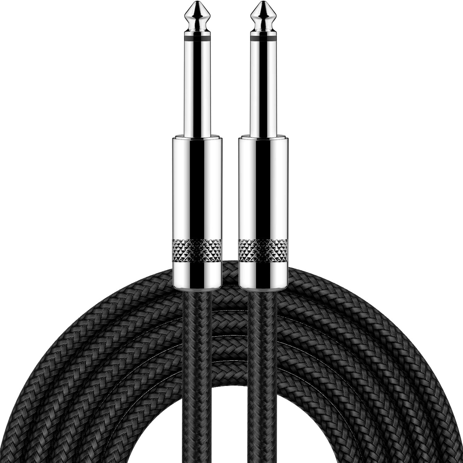 Buy now New bee Guitar Cable 10ft Electric Instrument Bass AMP Cord for Electric Mandolin, Pro Audio (Right Angle to Straight, Black) 6FT Straight at indiglob india