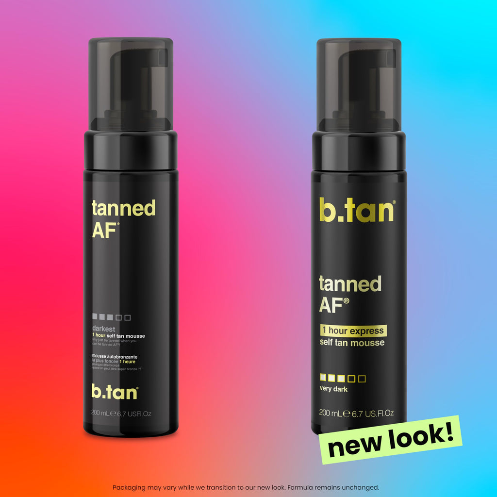 Buy now b.tan Dark Self Tanner Mousse | Get Tanned - Best, 1 Hour Express Sunless Tanning Foam, No Fake Tan Smell, Ultra Dark Bronzing Glow, Face & Body, Vegan, Cruelty Free, 6.7 Fl Oz at indiglob india