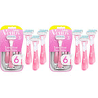 Gillette Venus Sensitive Disposable Razors for Women with Sensitive Skin, 6 Count, Delivers Close Shave with Comfort