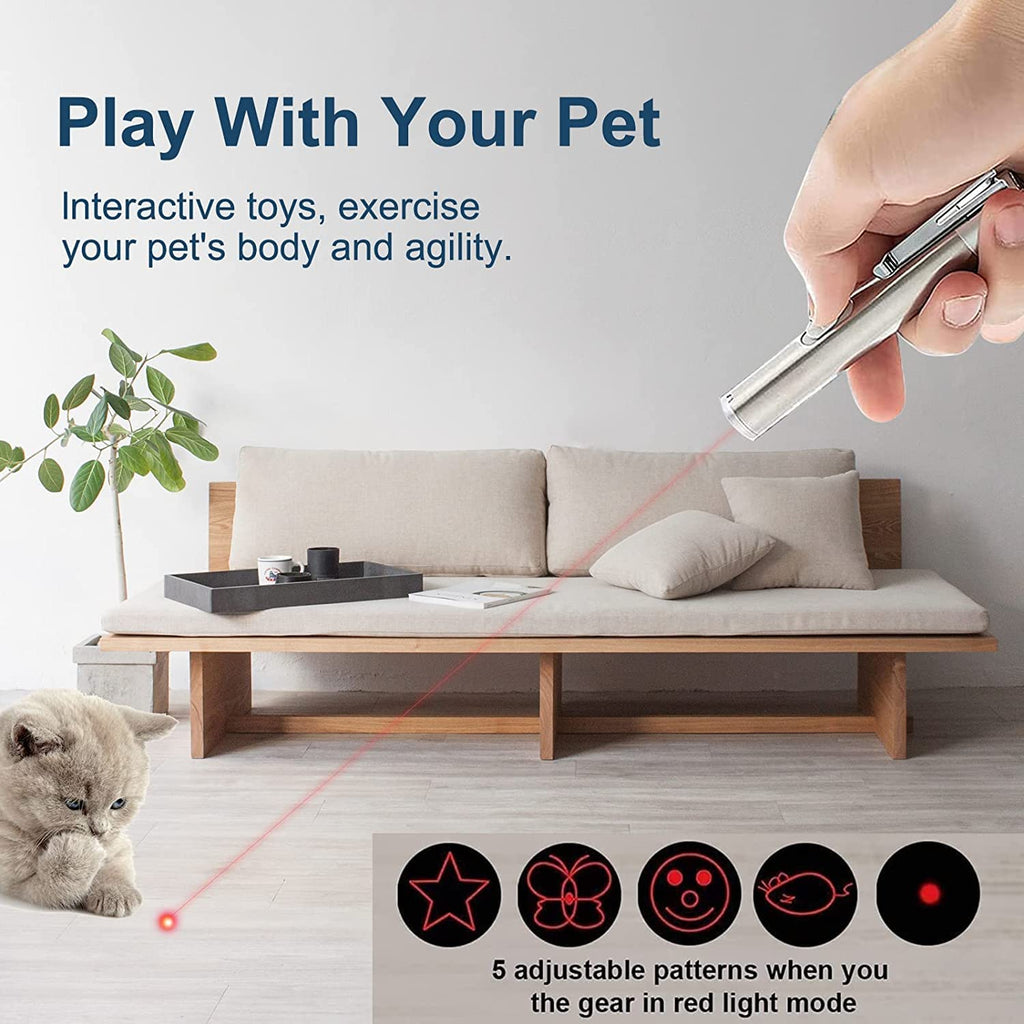 BEGRIM Cat Toy Pointer for Indoor, Cat Mouse Toys Wand Light Pet Interactive Toys to Keep Cat Busy, for Kitten Cat Dog Chase Play