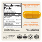 Turmeric Curcumin with Black Pepper Extract 1500mg - Turmeric Supplement | High Absorption Ultra Potent Tumeric Capsules with 95% Curcuminoids and BioPerine for Joint Support - Non-GMO, 90 Capsules