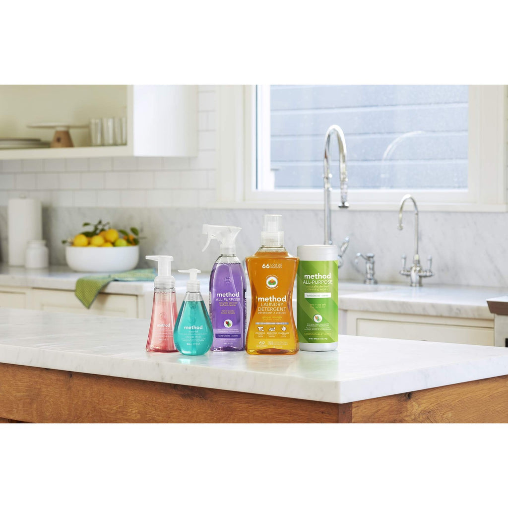 Buy now Method All-Purpose Cleaner, Pink Grapefruit, Perfect for Most Counters, Tiles, Stone, and More, 28 oz spray bottle at indiglob india