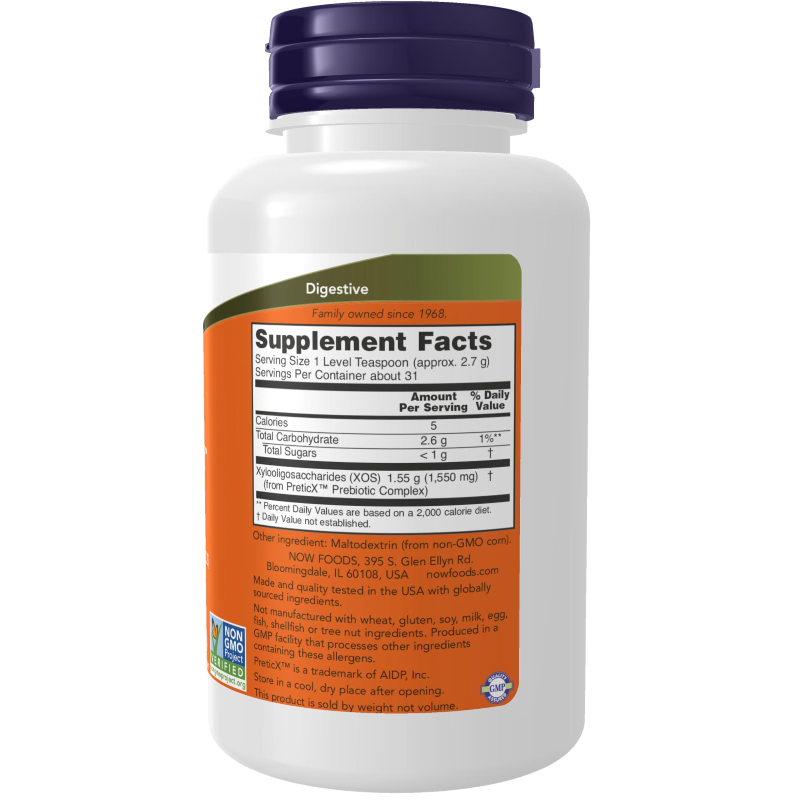 Buy now NOW Foods Supplements, Prebiotic Bifido Boost with PreticXÆ’?â€º Xylooligosaccharide (XOS) Prebiotic, Powder, 3-Ounce at indiglob india
