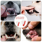 Dog Toothbrush Set of 8 – Dual Headed Dental Hygiene Brushes for Small to Large Dogs, Easy Teeth Cleaning & Dental Care,Dog Tooth Brushes for Small to Large Dogs, Cats, and Most Pets