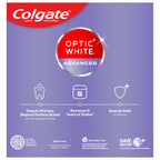 Buy now Colgate Optic White Advanced Hydrogen Peroxide Toothpaste, Teeth Whitening Toothpaste Pack, Enamel-Safe Formula, Helps Remove Tea, Coffee, and Wine Stains, Sparkling White, 3 Pack, 3.2 oz at indiglob india