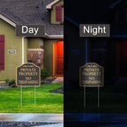 2 Pack Large No Trespassing Signs Private Property