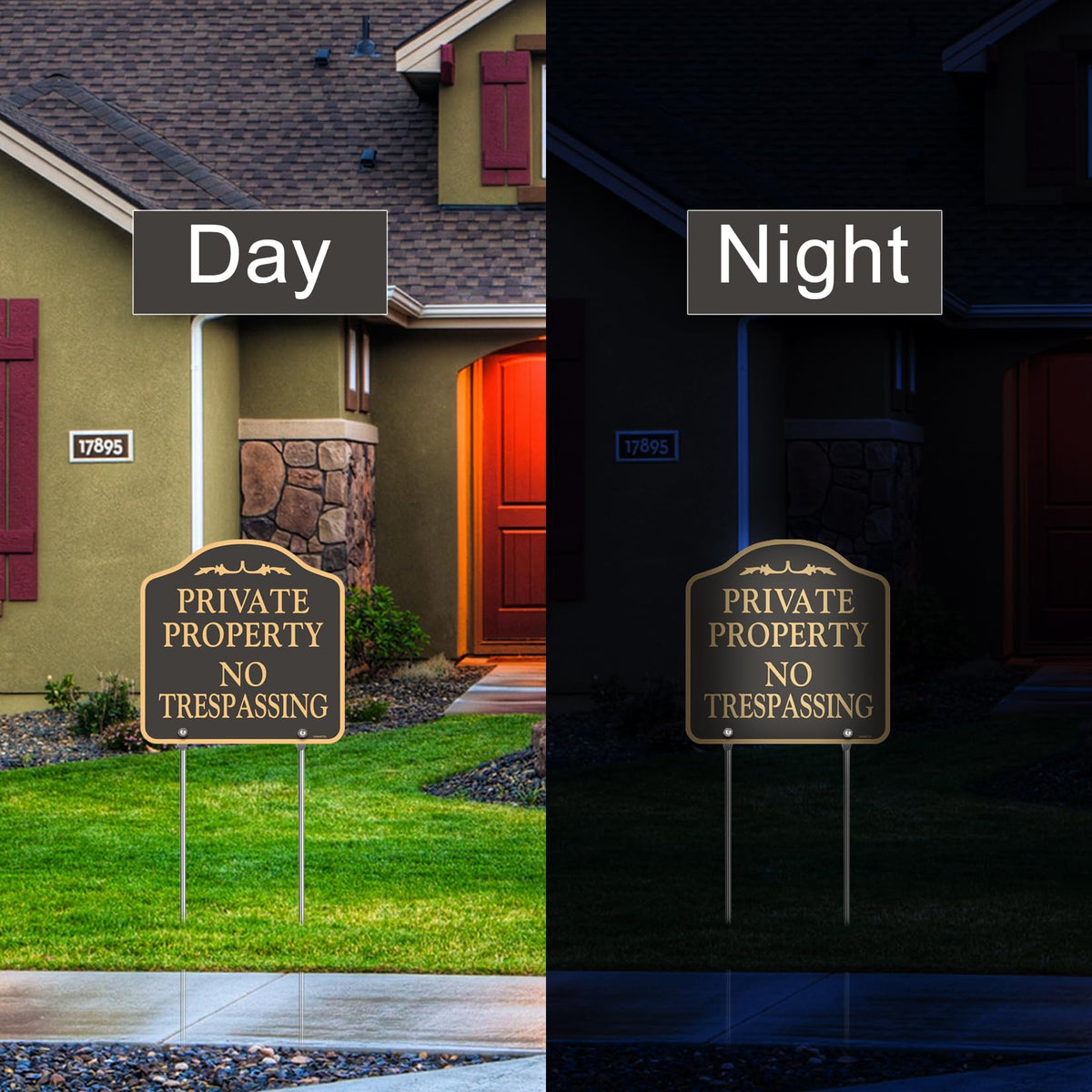 2 Pack Large No Trespassing Signs Private Property