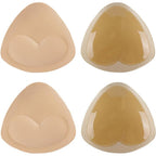 Buy now SERMICLE Self-Adhesive Bra Pads inserts, Removeable Silicone Triangle Push Up Pads One fit all Beige at indiglob india