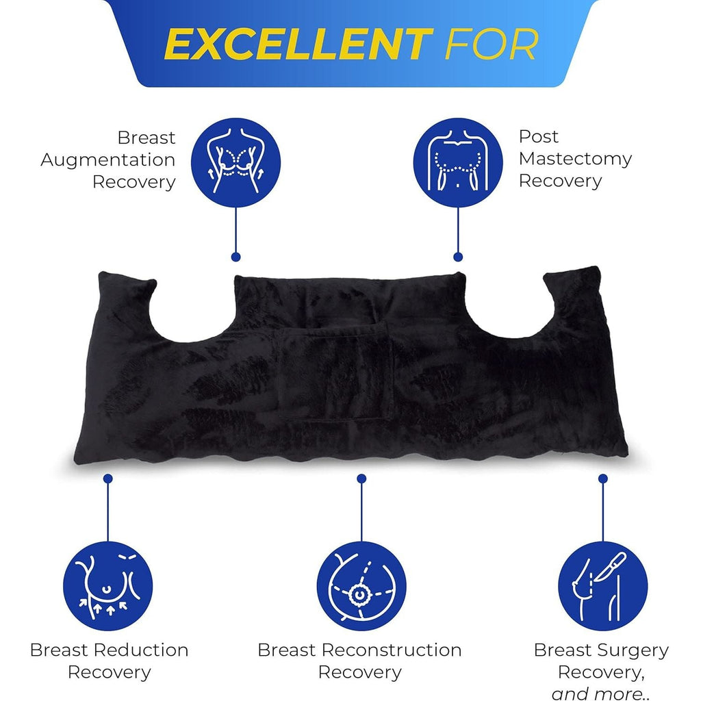 Buy now RENOVA MEDICAL WEAR Mastectomy Post Op Chest Pillow - Pink at indiglob india