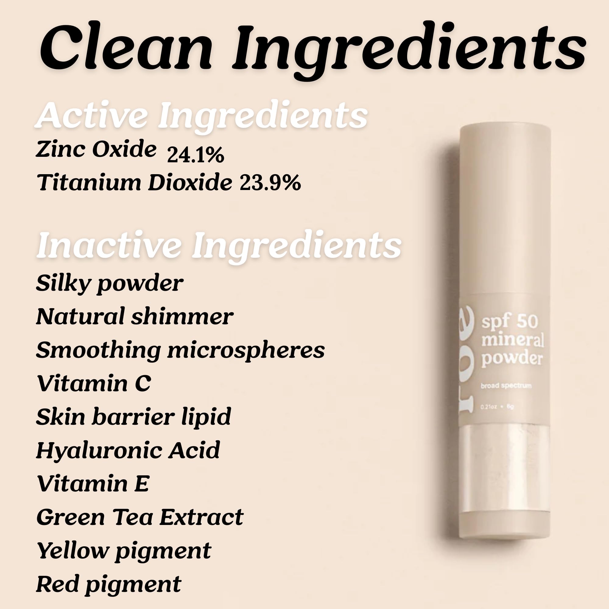 Roe Wellness- SPF 50 Powder Sunscreen Mineral-Based, Non-Toxic Brush-on For Kids, Adults & Babies | For Scalp, Face & Body (Reef Safe)
