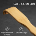 Slick- Bamboo Back Scratcher, 16.5", 2 Pack, Long Handle