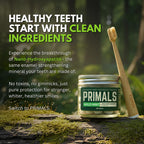 PRIMALS Fluoride-Free Toothpaste Tablets - Nano Hydroxyapatite - Zero Artificial Flavors or Plastic - Remineralizes & Whitens Teeth - 60 Count (1 Month Supply)