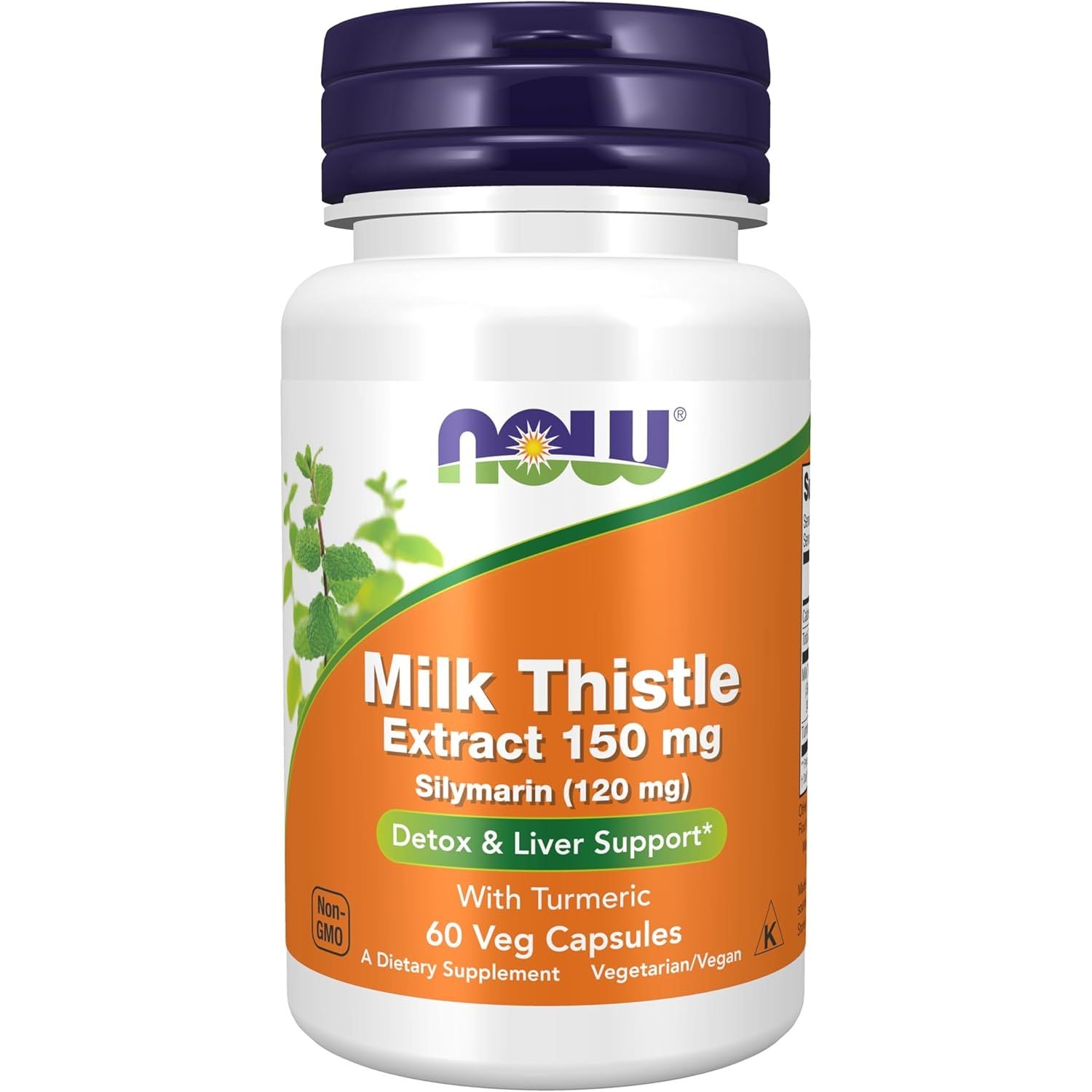 Buy now NOW Foods Supplements, Silymarin Milk Thistle Extract 150 mg with Turmeric, Supports Liver Function*, 120 Veg Capsules 60 Count (Pack of 1) at indiglob india
