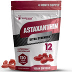 Astaxanthin 12mg, 120 Softgels, 4 Month Supply Axanthanin Supplement