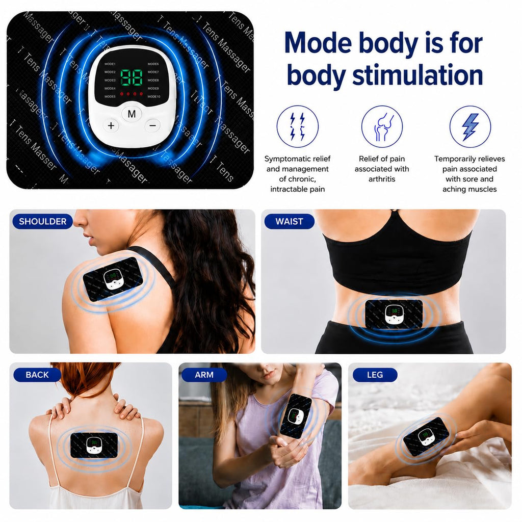 Transcutaneous Electrical Nerve Stimulator for Pain Relief,EMS Foot Stimulator Temporarily Reduce Lower Extremity Pain, EMS Foot Massager for Increase Local Blood Circulation.