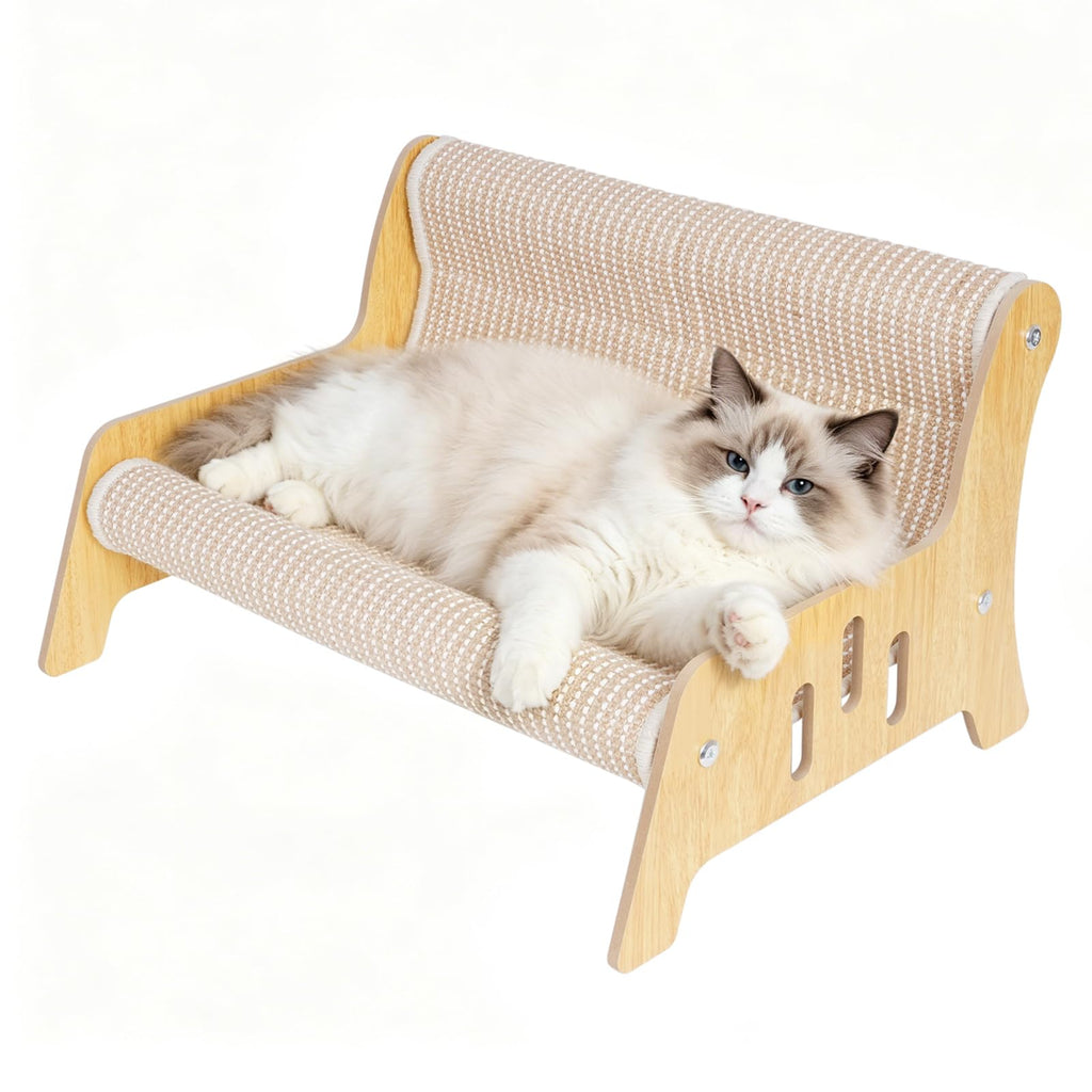 Large Sisal Cat Scratcher Couch for Indoor Cats, Scratching Board Furniture