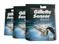 Buy now Gillette Sensor Excel - 10 Count (Pack of 3) at indiglob india