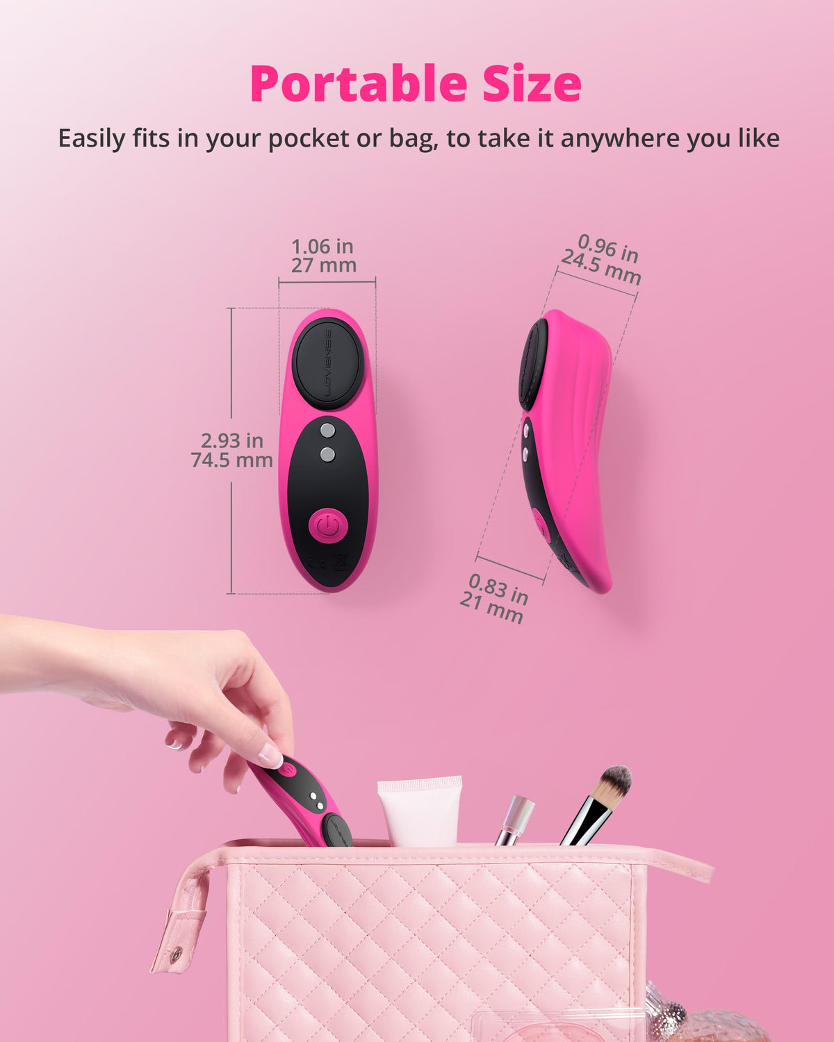 LOVENSE Ferri Vibrating Panties, Magnetic Mini Wearable Clit Vibrator