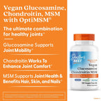 Buy now Doctors BEST Vegan Glucosamine Chondroitin MSM, Healthy Hair, Skin, Nails, & Joint Support, Non-GMO, Gluten Free, Soy Free, Vegan 120 Veggie Capsules at indiglob india