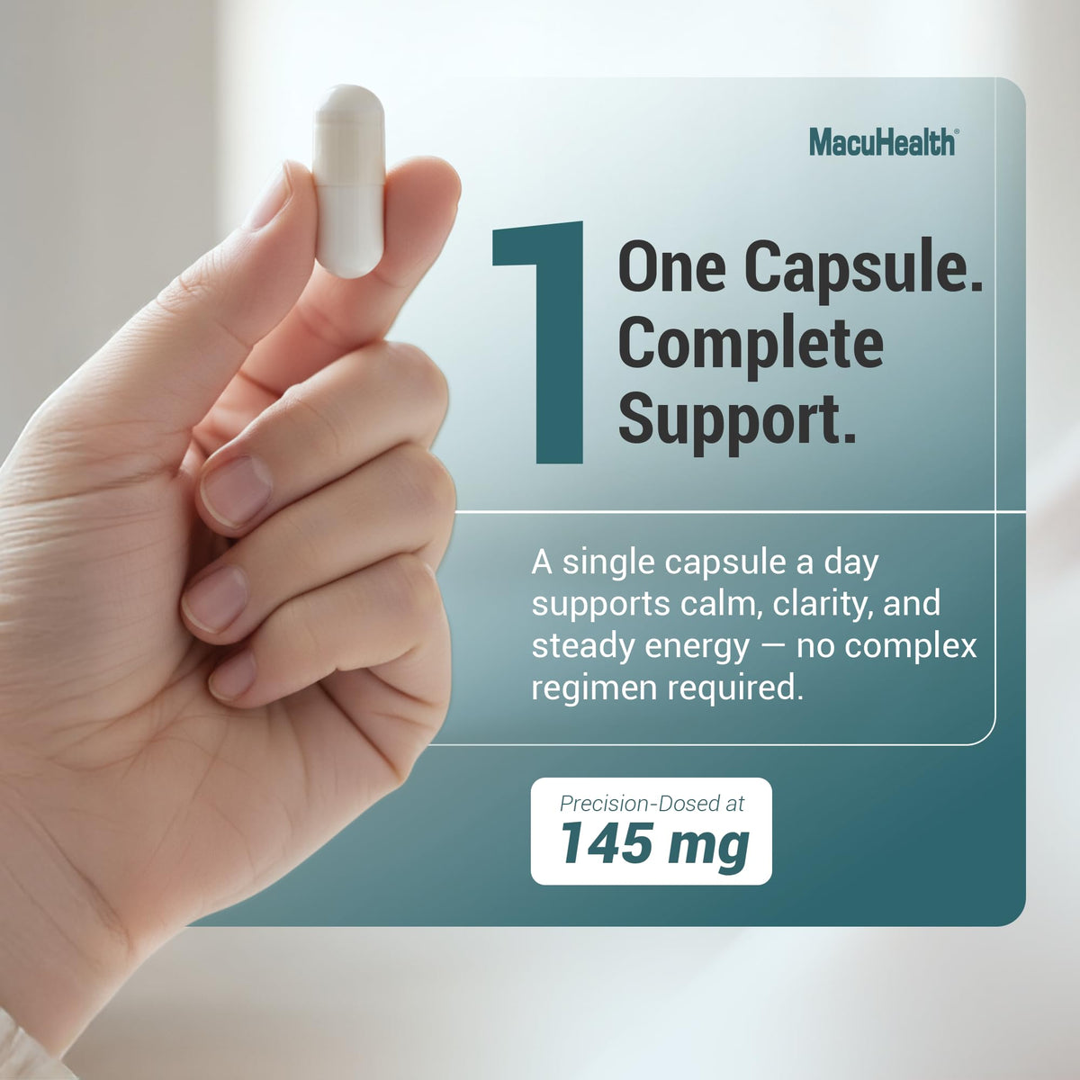 MacuHealth Magnesium Glycinate & L-Threonate 145 mg - Absorbable Magnesium