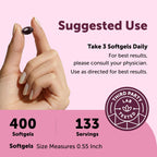 Hair Skin and Nails Vitamins for Women & Men | 400 Softgels with MCT Oil | 21-in-1 Argan Oil, Hyaluronic Acid, Collagen, Keratin & Biotin Supplement | 133-Day Supply | Non-GMO, Gluten Free