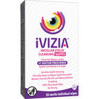 iVIZIA Micellar Eyelid Cleanser, 3.3 fl oz (100ml) | Micellar, Lifts oils and makeup, No Rinse, Gentle Eye Makeup Remover, Economical bottle for eyelids, BAK-free