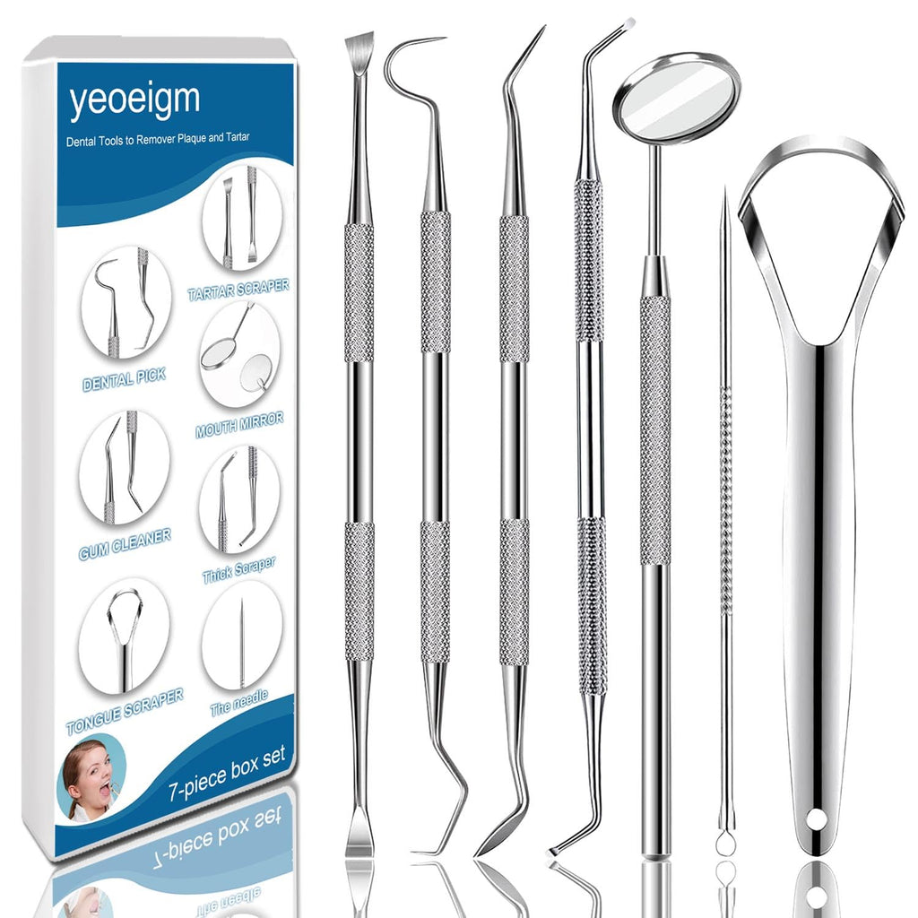 7pcs Dental Tools, Dental Pick Teeth Cleaning Tools Hygiene Kit