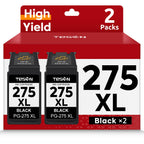 PG-275XL 275XL Black Ink Cartridge Replacement for Canon PG-275 XL 2-Pack