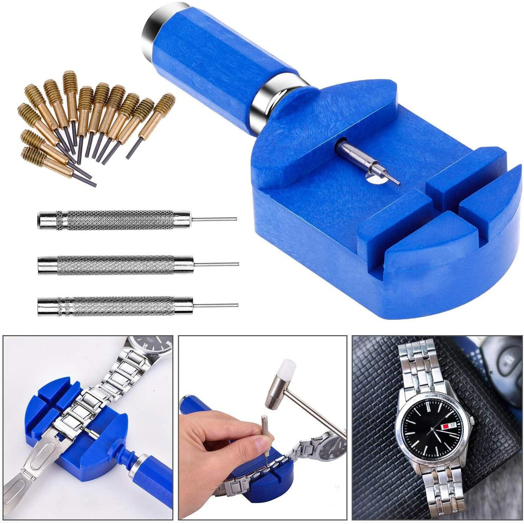 Buy now Cridoz Watch Link Removal Tool Kit - Replacement Pins and Pin Punches for Bracelet Sizing, Strap Adjustment and Repair at indiglob india