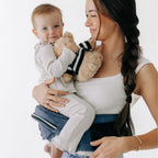 Buy now Tushbaby Original Hip Seat Baby Carrier for Babies & Toddlers up to 45 lbs, Safety Certified, Lightweight No-Foam Design with Storage & Nursing Support, Grey at indiglob india