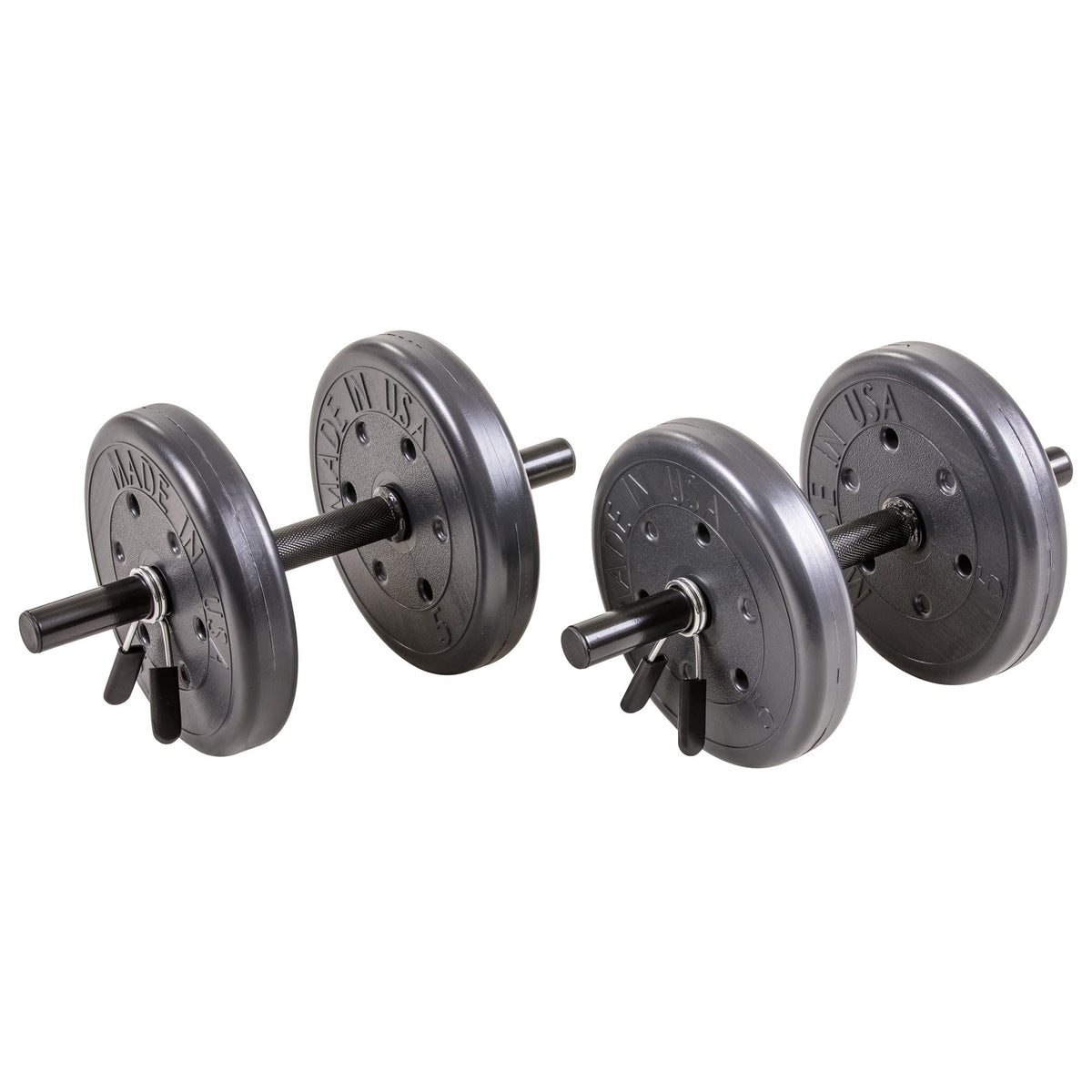 US Weight 105 Pound Weight Set with Barbell - Home Gym Workout Equipment