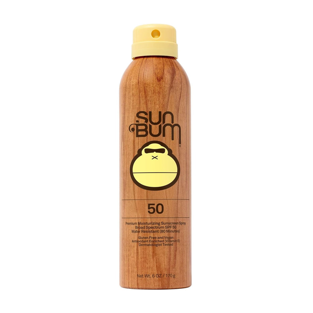 Buy now Sun Bum Original SPF 50 Sunscreen Body Spray - Broad Spectrum Moisturizing Sunscreen with Vitamin E - Hawaii 104 Act Compliant (Made without Octinoxate & Oxybenzone) - 6 oz at indiglob india
