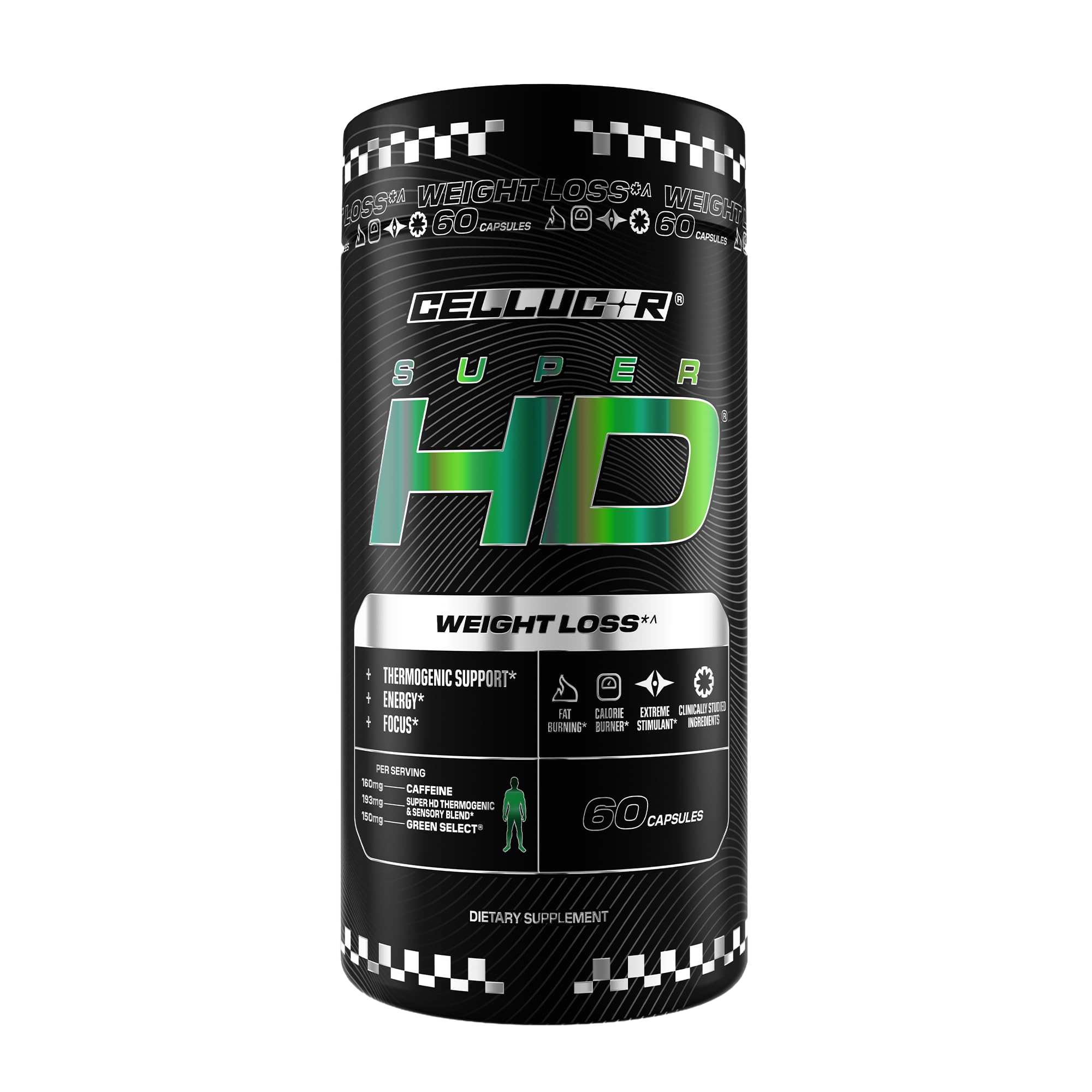 Cellucor SuperHD Fat Burning & Weight Loss Supplement, 60 Capsules