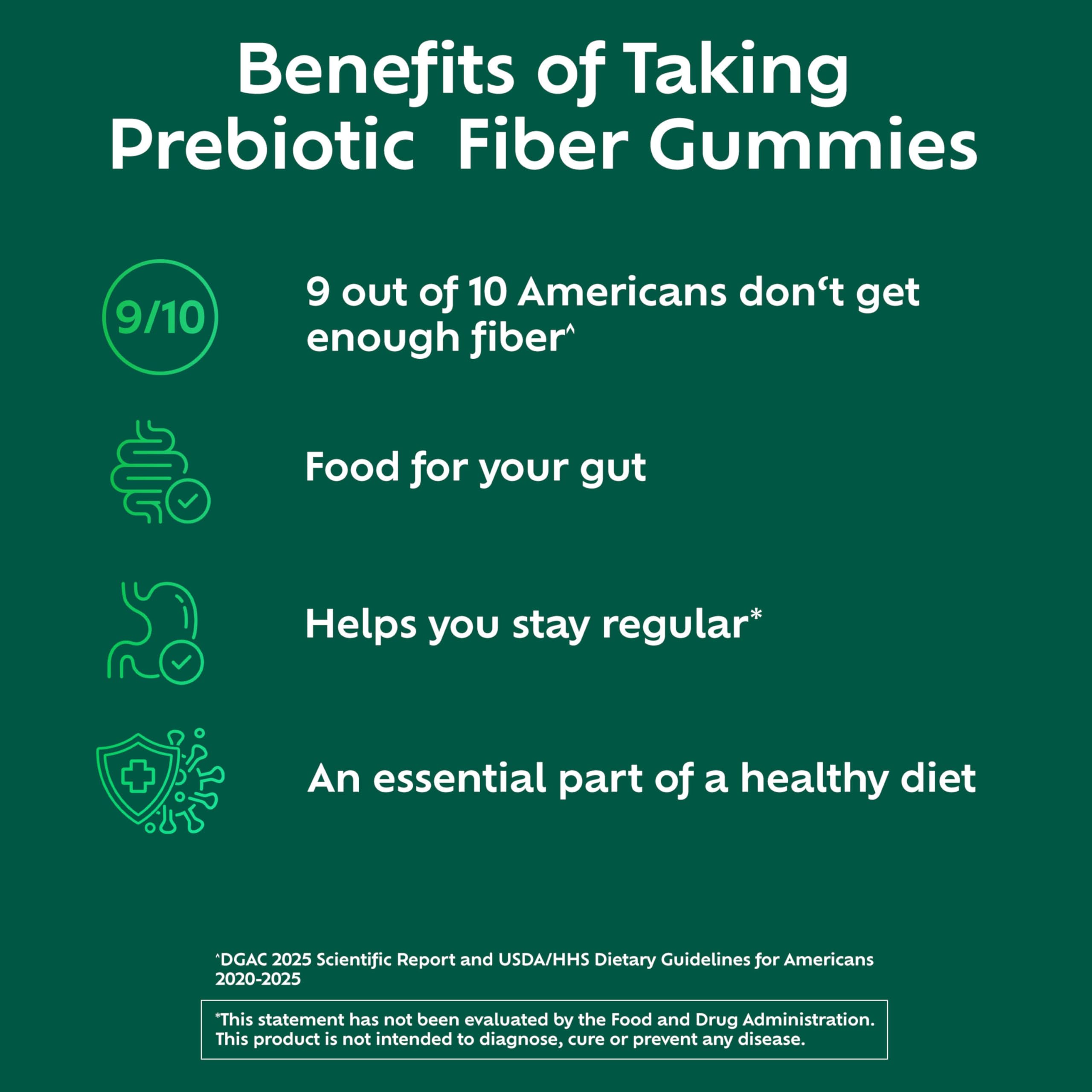 Benefiber Prebiotic Fiber Supplement Gummies, Citrus Berry Splash, 126 Ct | Plant-based Prebiotic Fiber, Supports Gut Health by Nourishing Good Gut Bacteria, GLP-1 Support for Digestive Health
